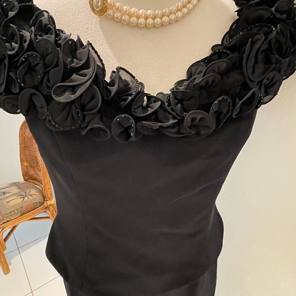 Jovani Black Dress with Unique Detailing - Picture 3 of 9